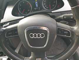 Volan Piele Perforata 3 Spite S Line cu Padele si Comenzi cu Airbag Audi A4 B8 2008 - 2012 [K3223] [K3222]