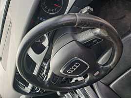 Volan Piele Perforata 3 Spite S Line cu Padele si Comenzi FARA Airbag Audi A4 B8 2008 - 2012 [K3223]