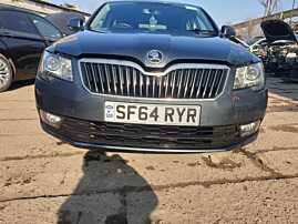 Bara Spoiler Fata cu Grile si Proiectoare Skoda Superb 2 FL Facelift 2013 - 2015 Culoare LF7Y [K4526]