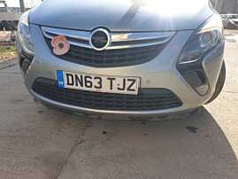 Bara Spoiler Fata Completa cu Grile Proiectoare FARA Grila cu Emblema si Locas Senzori de Parcare Opel Zafira C NFL Non Facelift 2011 - 2016 Culoare Z179 [K4236]