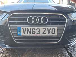 Grila cu Sigla Emblema de pe Bara Spoiler Fata Audi A4 B8 B8.5 FL Facelift 2012 - 2015 [K3503]