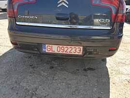 Bara Spoiler Spate cu Locas Pentru Senzori de Parcare Citroen C5 Berlina Sedan 2004 - 2008 Culoare EYPC [Q1314]