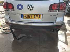 Bara Spoiler Spate cu Locas Senzori Parcare cu Defect Volkswagen Touareg 7L 2002 - 2010 Culoare LA7W [K8273]