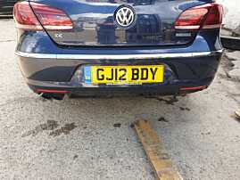 Bara Spoiler Spate cu Locas Senzor Parcare cu Imperfectiuni Volkswagen CC 2012 - 2017 Culoare LH5X [K7665]
