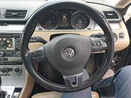 Volan Piele 3 Spite cu Comenzi FARA Airbag Volkswagen CC 2012 - 2017 [K7698]