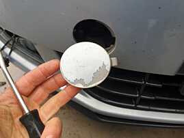 Capac Cui Carlig Infiletant Remorcare Tractare Spoiler Bara Fata Skoda Fabia 2 FL Facelift 2010 - 2014 Culoare LF8K Cod 5J0807241 [K8011]