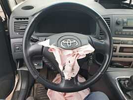 Volan Piele 3 Spite cu Comenzi FARA Airbag Toyota Corolla Verso E120 2001 - 2003 [K8340]