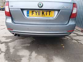 Bara Spoiler Spate cu Locas Senzori Parcare Skoda Superb 2 Break Combi 2008 - 2015 Culoare LF8L 2G2G [K8907]