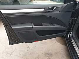 Panou Tapiterie Fata Interioara Piele Neagra de pe Usa Portiera Stanga Fata Skoda Superb 2 2008 - 2015 [Q0112]