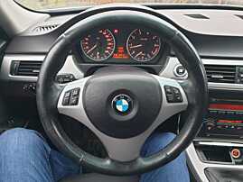 Volan 3 Spite Piele cu Comenzi FARA Airbag BMW Seria 3 E90 E91 2004 - 2011 [K9313]