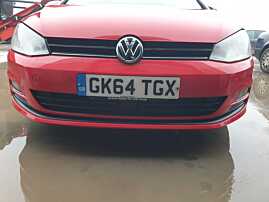 Bara Spoiler Fata Completa cu Locas Pentru Senzori de Parcare si Proiectoare Volkswagen Golf 7 Hatchback NFL Non Facelift 2013 - 2017 Culoare LY3D (zgarieturi in vopsea) [Q0415]