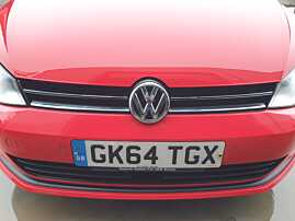Grila Centrala cu Emblema Sigla de pe Bara Spoiler Fata Volkswagen Golf 7 2013 - 2017 [Q0416]