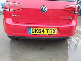 Bara Spoiler Spate cu Locas Pentru Senzori de Parcare Volkswagen Golf 7 Hatchback 2013 - 2020 Culoare LY3D [Q0425]