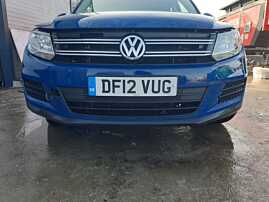 Bara Spoiler Fata Completa FARA Grila si Emblema Volkswagen Tiguan 5N FL Facelift 2011 - 2015 Culoare LA5H [Q0155]