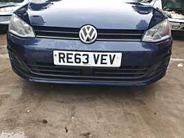 Bara Spoiler Fata Completa cu Locas Pentru Senzori de Parcare Volkswagen Golf 7 Break Combi 2013 - 2017 Culoare LH5X [K9822]