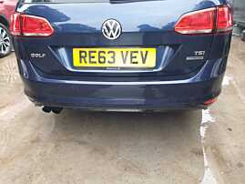 Bara Spoiler Spate cu Locas Pentru Senzori de Parcare Volkswagen Golf 7 Break Combi 2013 - 2017 Culoare LH5X [K9834]