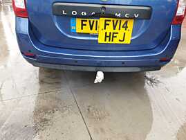 Bara Spoiler Spate cu Locas Pentru Senzori de Parcare Dacia Logan 2 MCV Break Combi 2012 - 2016 Culoare TERPK [Q0504]