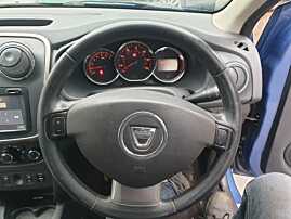 Volan Piele 3 Spite cu Comenzi Fara Airbag Dacia Logan 2 2012 - 2016 [Q0526]