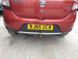 Bara Spoiler Spate cu Locas Senzori Dacia Sandero 2 Stepway 2012 - 2016 Culoare TEB76 [Q0134]