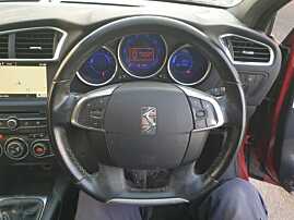 Volan Piele 4 Spite cu Comenzi FARA Airbag cu Uzura Citroen DS4 2011 - 2015 [Q1043]