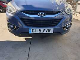 Bara Spoiler Fata Completa cu Grila cu Emblema si Grile Proiectoare Hyundai ix35 2009 - 2015 Culoare WAE Blueberry [Q1473]