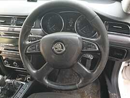 Volan Piele 4 Spite cu Comenzi cu Uzura FARA Airbag Skoda Superb 2 2008 - 2015 [K4547]