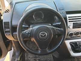 Volan Piele Perforata 3 Spite cu Comenzi cu Uzura FARA Airbag Mazda 5 2005 - 2010 [Q2289]