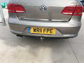 Bara Spoiler Spate cu Locas Pentru Senzori de Parcare Volkswagen Passat B7 Berlina Sedan 2010 - 2015 Culoare LA8X [Q2134]