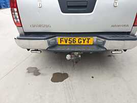 Bara Spoiler Spate Cromata Nichelata cu Locas Senzori Parcare Nissan Navara D40 2005 - 2015 [Q2564]