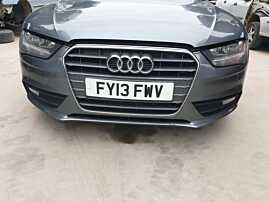 Bara Spoiler Fata Dezechipata cu Grila cu Emblema si Locas Senzori de Parcare cu Imperfectiune Audi A4 B8 B8.5 FL Facelift 2012 - 2015 Culoare LX7R [Q2431] [Q2432]