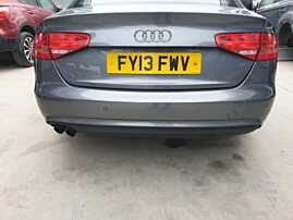 Bara Spoiler Spate cu Locas Senzori Parcare cu Imperfectiune Audi A4 B8 B8.5 Berlina Sedan FL Facelift 2012 - 2015 Culoare LX7R [Q2435]
