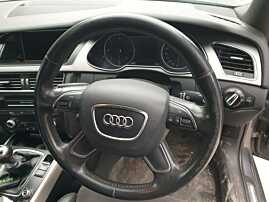 Volan Piele 4 Spite cu Comenzi FARA Airbag Audi A4 B8 B8.5 FL Facelift 2012 - 2015 [Q2447]