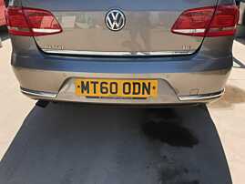 Bara Spoiler Spate cu Locas Pentru Senzori de Parcare cu Imperfectiuni Volkswagen Passat B7 Berlina Sedan 2010 - 2015 Culoare LA8X [K9659]