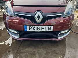 Bara Spoiler Fata Completa cu Proiectoare Daylight Grile Fara Grila cu Emblema Cu Defect Renault Scenic 3 Facelift 2012 - 2016 Culoare TENNM [Q0319]