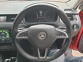Volan Piele 3 Spite Uzat FARA Airbag Skoda Rapid 2012 - 2017 [K3797]