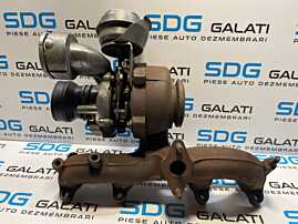 Turbo Turbina Turbosuflanta Volkswagen Touran 1.9 TDI BKC BXE BRU BXF 2003 - 2010 Cod 03G253014F [M9273]