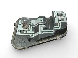 Soclu Suport Bec Lampa Stop Tripla Dreapta de pe Aripa Caroserie Volkswagen Touareg 7L 2003 - 2010 Cod 7L6945258 [A0984SOS]