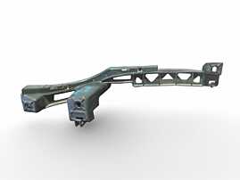 Suport Ghidaj Stanga pentru Bara Spoiler Fata Sub Far Volkswagen EOS 2006 - 2008 Cod 1Q0807889 [A1081]