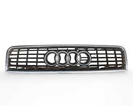 Grila Centrala cu Sigla Emblema de pe Bara Spoiler Fata Audi A4 B6 2001 - 2005 Cod 8E0853651F [A1123]