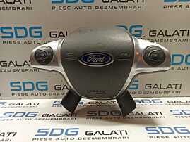 Airbag Volan Cu Comenzi Exfoliat Ford Kuga 2 2013 - 2019 Cod AM5T-14K147-AA AM5T-14K147-BA AM51-RO42B85-BEW [L0053]