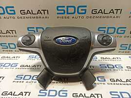 Airbag Volan Cu Comenzi Exfoliat Ford Focus 3 2010 - 2015 Cod AM5T-14K147-AA AM5T-14K147-BA AM51-RO42B85-BEW [L0065]