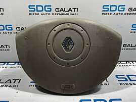 Airbag Volan Renault Megane 2 2002 - 2008 Culoare Cream Crem Bej Cod 8200381848 [L4176]