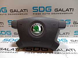 Airbag de pe Volan in 4 Spite Skoda Fabia 1 2000 - 2007 Cod 122421200 61305245D [M7681]