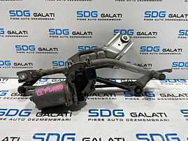 Ansamblu Motoras cu Brat Brate Stergator Stergatoare Parbriz Fiat Grande Punto 2005 - 2012 Cod 404.978 [L4210]