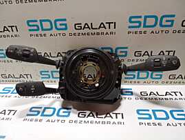 Ansamblu Panglica Spirala Banda Volan cu Maneta Manete Semnalizare Stergatoare Pilot Automat Tempomat BMW Seria 3 E90 E91 2.0 2004 - 2011 Cod 9123040-02 6989557-02 01208194 01308140 01108160 [M5968] [M5969]