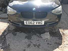 Bara Spoiler Fata Completa cu Grile Proiectoare BMW Seria 1 F20 F21 2011 - 2015 Culoare 475 Black Sapphire Metallic [C7442]