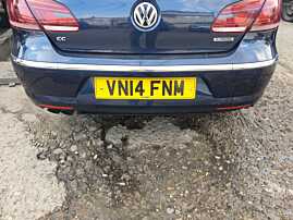 Bara Spoiler Spate cu Locas Senzori Parcare Volkswagen CC 2012 - 2017 Culoare LH5X [C3811]