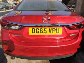 Bara Spoiler Spate cu Fusta Spoiler si Locas Senzori Parcare Mazda 6 III GJ Sedan Berlina Facelift 2013 - 2018 Culoare 41V [C9577]
