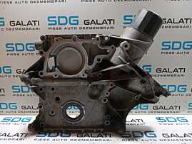 Capac Distributie Motor Simering Vibrochen Arbore Cotit cu Carcasa Suport Filtru Ulei Mercedes Clasa C Class W203 2.7 CDI 2000 - 2007 Cod R6110151202 [M7344]