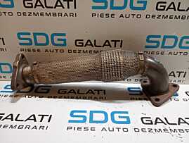 Compensator Racord Flexibil Galerie Teava Conducta Evacuare Stanga Audi A6 C6 2.7 TDI BPP BSG 2005 - 2011 Cod 059789M [M7731]